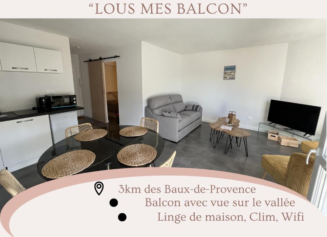 דירות "Lou Mes" Baux-De-Provence Balcon מראה חיצוני תמונה